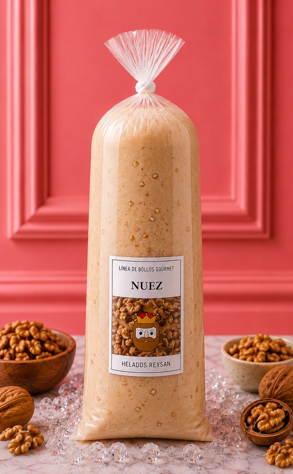 Helado gourmet sabor Nuez — Helados Reysan