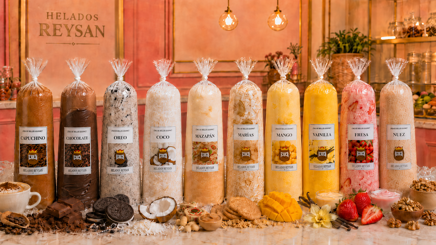 Los 10 sabores gourmet de Helados Reysan